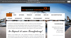 Desktop Screenshot of holzquadrat.de