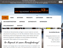 Tablet Screenshot of holzquadrat.de